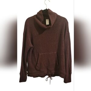 Members Mark Cozy Maroon  Women's Sweater